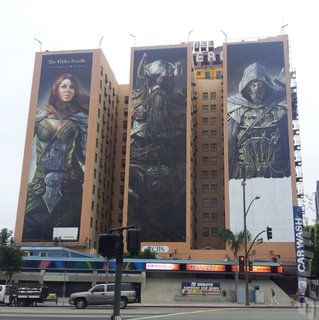 Hotel Figueroa with Elder Scrolls Online murals