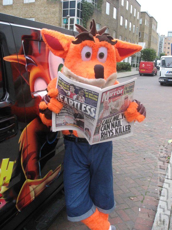 Crash Bandicoot Spotted In Hummer in Soho � Picture Evidence News image