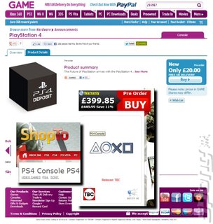 PS4 Priced at £499 Says UK Retail PS4 Priced at £499 Says UK Retail