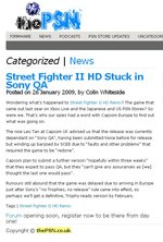 Street Fighter II HD Sony Problems a "Fabrication" News image