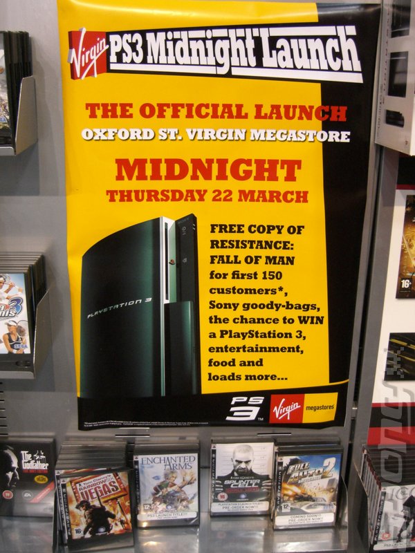 Virgin MegaStore's PS3 Pre-Launch: First Pics  News image