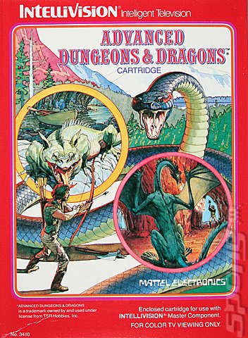Advanced Dungeons and Dragons - Intellivision Cover & Box Art