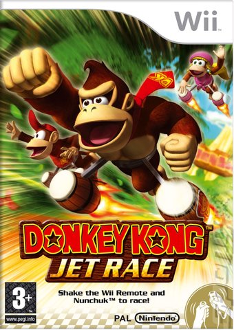 Donkey Kong Jet Race - Wii Cover & Box Art