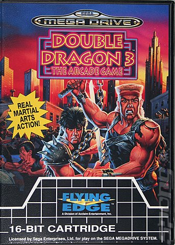 Double Dragon 3: Rosetta Stone - Sega Megadrive Cover & Box Art