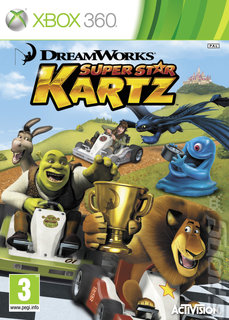 DreamWorks Super Star Kartz (Xbox 360) packaging / box artwork