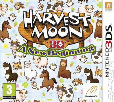 Harvest Moon 3D: A New Beginning - 3DS/2DS Cover & Box Art