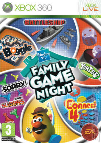 Hasbro Family Game Night - Xbox 360 Cover & Box Art