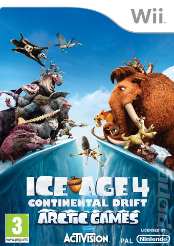  on Ice Age 4  Continental Drift  Arctic Games   Wii Cover   Box Art