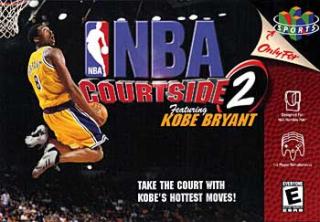 NBA Courtside 2 featuring Kobe Bryant - N64 Cover & Box Art