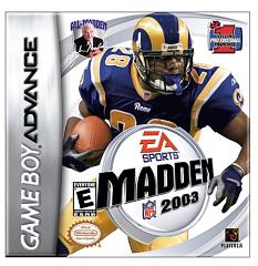 Madden NFL 2003 - GBA Cover & Box Art