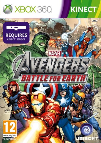 Marvel on Marvel Avengers  Battle For Earth   Xbox 360 Cover   Box Art