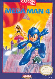 Mega Man 4 - NES Cover & Box Art