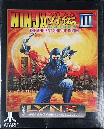 Ninja Gaiden 3: The Ancient Ship of Doom - Lynx Cover & Box Art