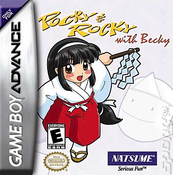 Pocky & Rocky With Becky - GBA Cover & Box Art