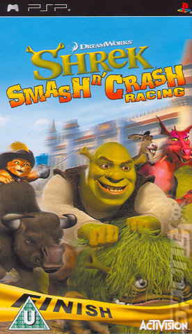Shrek Smash 'N' Crash Racing - PSP Cover & Box Art