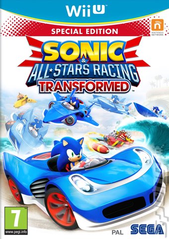 Sonic & All-Stars Racing Transformed - Wii U Cover & Box Art