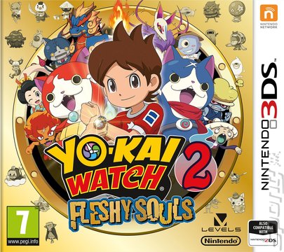 Yo-Kai Watch 2: Fleshy Souls - 3DS/2DS Cover & Box Art
