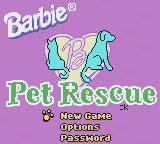 Barbie�s Pet Rescue - Game Boy Color Screen