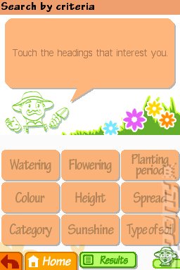 Gardening Guide: How To Get Green Fingers - DS/DSi Screen