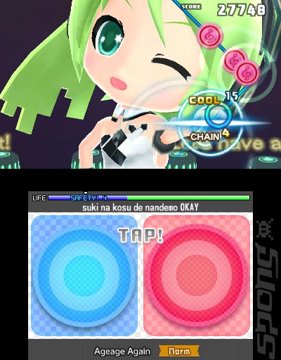 Hatsune Miku: Project MIRAI DX - 3DS/2DS Screen