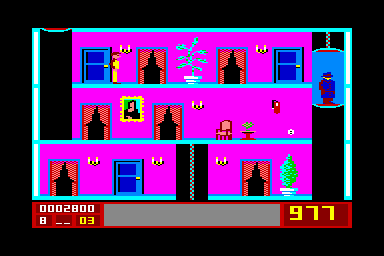 Mission Elevator - C64 Screen