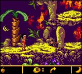The Jungle Book: Mowgli�s Wild Adventure - Game Boy Color Screen