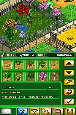 Zoo Tycoon DS - DS/DSi Screen