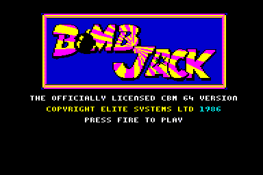 Bomb Jack - C64 Screen