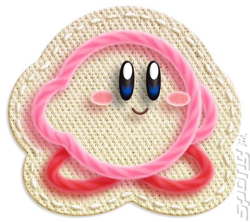 Kirby's Epic Yarn - Wii Artwork