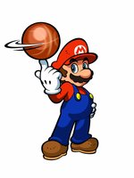 Mario Slam Basketball - DS/DSi Artwork