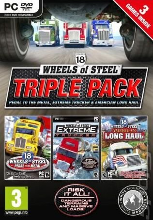 18 Wheels of Steel Triple Pack - PC Cover & Box Art