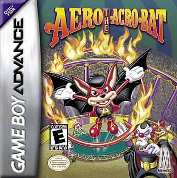 Aero The Acrobat - GBA Cover & Box Art