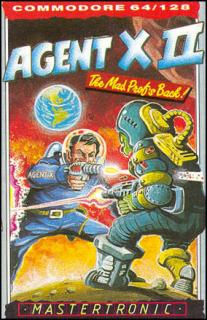 Agent X II: The Mad Prof's Back - C64 Cover & Box Art