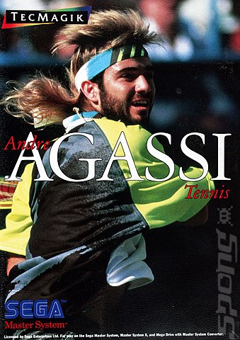 Andre Agassi Tennis - Sega Master System Cover & Box Art