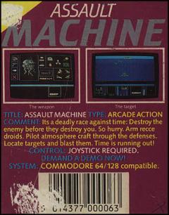 Assault Machine - C64 Cover & Box Art