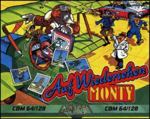 Auf Wiedersehen Monty - C64 Cover & Box Art