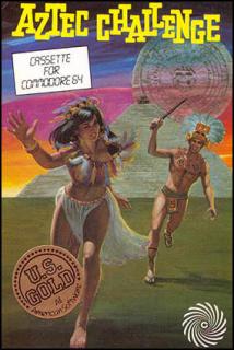 Aztec Challenge - C64 Cover & Box Art