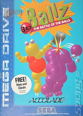 Ballz 3D: The Battle of the Balls - Sega Megadrive Cover & Box Art