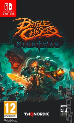 Battle Chasers: Nightwar - Switch Cover & Box Art