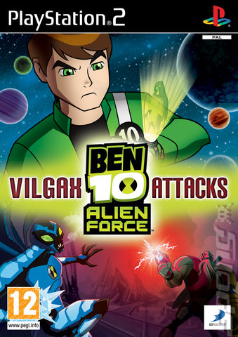 Ben 10 Alien Force: Vilgax Attacks - PS2 Cover & Box Art