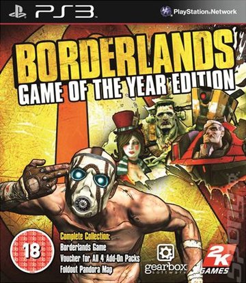 Borderlands: Game of the Year Edition - PS3 Cover & Box Art