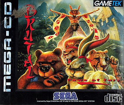 Brutal: Paws of Fury - Sega MegaCD Cover & Box Art