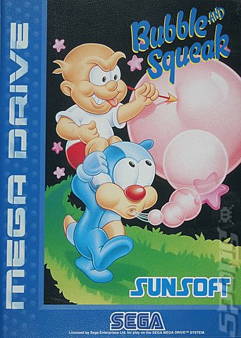 Bubble and Squeak - Sega Megadrive Cover & Box Art