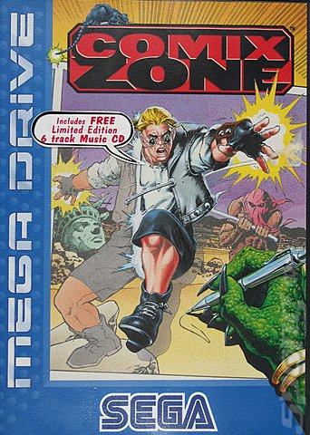 Comix Zone - Sega Megadrive Cover & Box Art