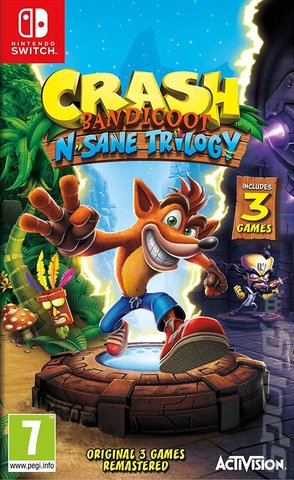 Crash Bandicoot N. Sane Trilogy  - Switch Cover & Box Art