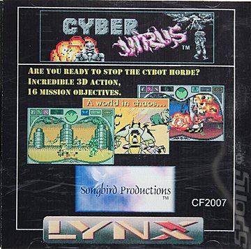 Cyber Virus - Lynx Cover & Box Art