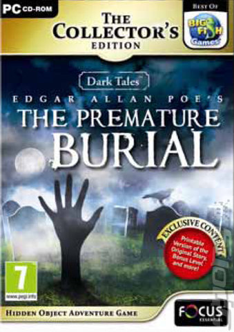 Dark Tales 3: Edgar Allan Poe's The Premature Burial - PC Cover & Box Art