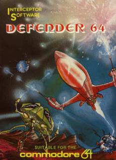 Defender 64 - C64 Cover & Box Art
