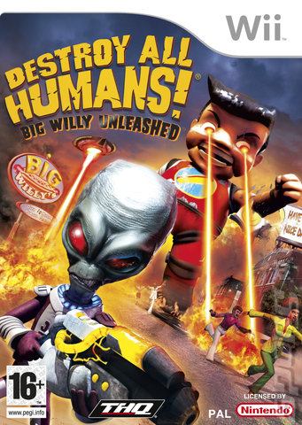 Destroy All Humans! Big Willy Unleashed - Wii Cover & Box Art