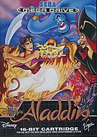 Disney's Aladdin - Sega Megadrive Cover & Box Art